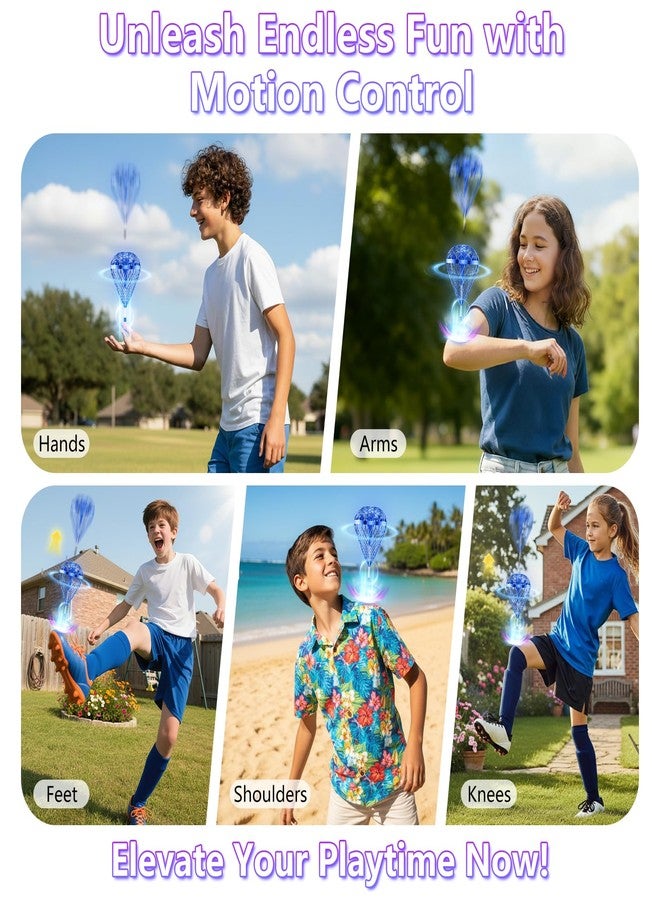 Tikduck 2026 Flying Bouncing Ball Toy - USB Rechargeable, Hand-Controlled with 3D Flips & Multi-Player Fun - Interactive Orb Toy for Kids, Teens & Adults - Indoor & Outdoor Play (Blue) - Image 2