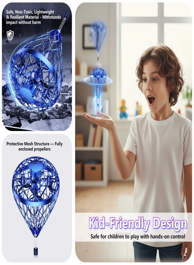 Tikduck 2026 Flying Bouncing Ball Toy - USB Rechargeable, Hand-Controlled with 3D Flips & Multi-Player Fun - Interactive Orb Toy for Kids, Teens & Adults - Indoor & Outdoor Play (Blue) - Image 3