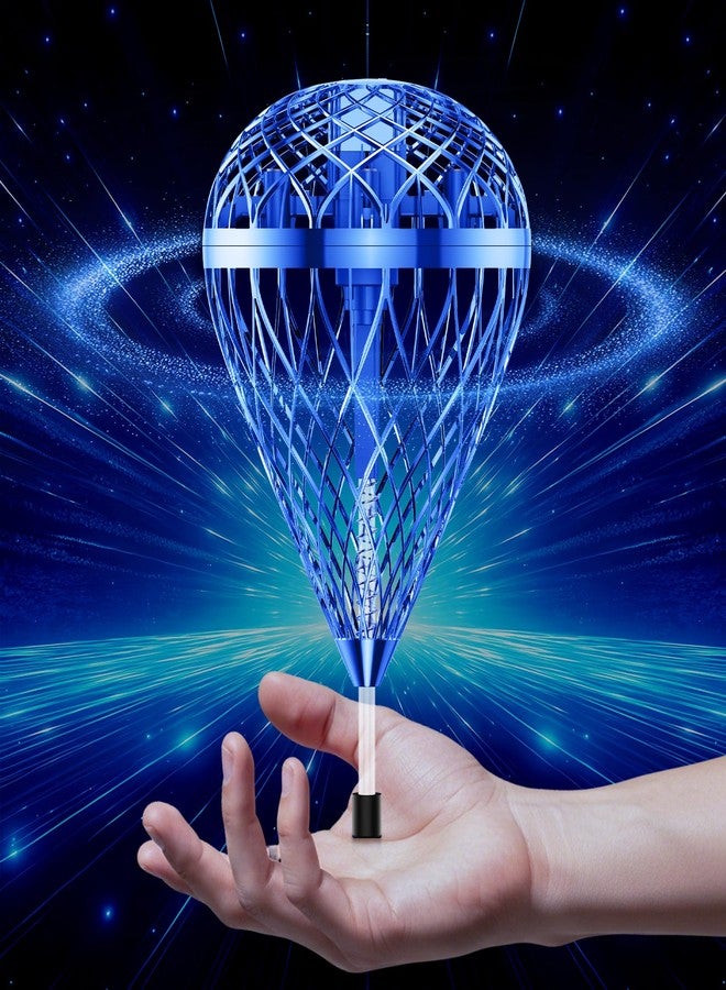 Tikduck 2026 Flying Bouncing Ball Toy - USB Rechargeable, Hand-Controlled with 3D Flips & Multi-Player Fun - Interactive Orb Toy for Kids, Teens & Adults - Indoor & Outdoor Play (Blue) - Image 1