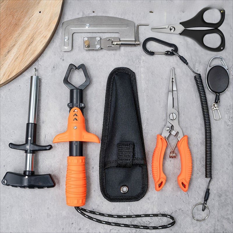 Fishing Grip Multi-functional Fish Controller Non-slip Handle Portable Bait Tool Retractable Buckle - Image 1