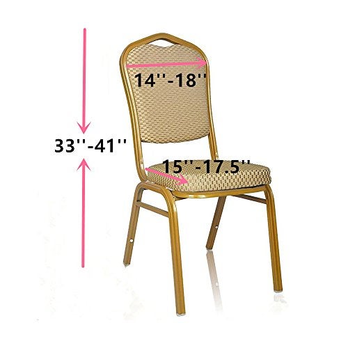 iEventStar Stretch Spandex Dining Chair Cover Covers Slipcover for Wedding Banquet Dining Room(Black) - Image 3