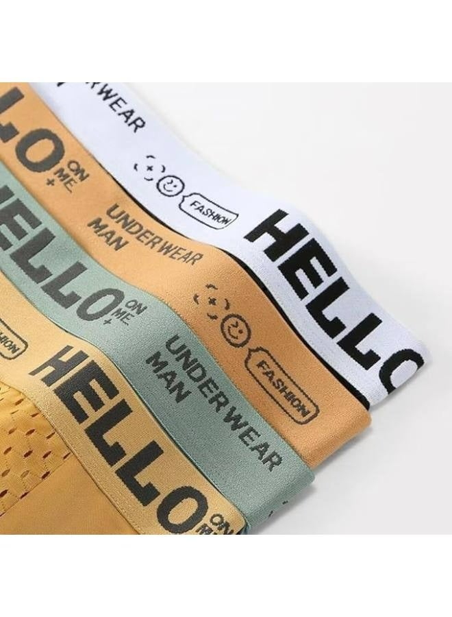 Boxer Shorts Men 5 Pcs Boxer Mens Underwear Boxershorts Man Cotton Underpants Breathable Men Boxers Comfortable Elastic Male Pantie 2XL（65-70Kg） - Image 5