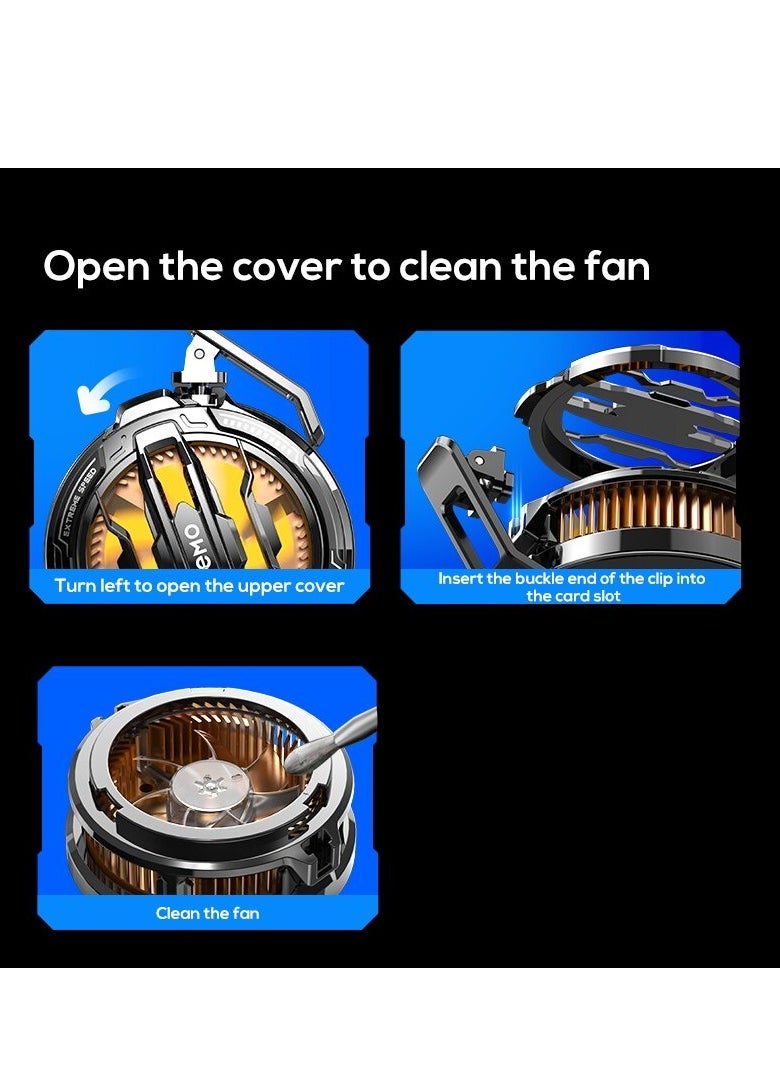 Memo - Mobile Phone Cooler for Game Fan PUBG, Designed iPhone 12/13 Series, Live Streaming and Vlog, Semiconductor Heatsink Without Noise iOS Android, ipad Tablet - Image 1