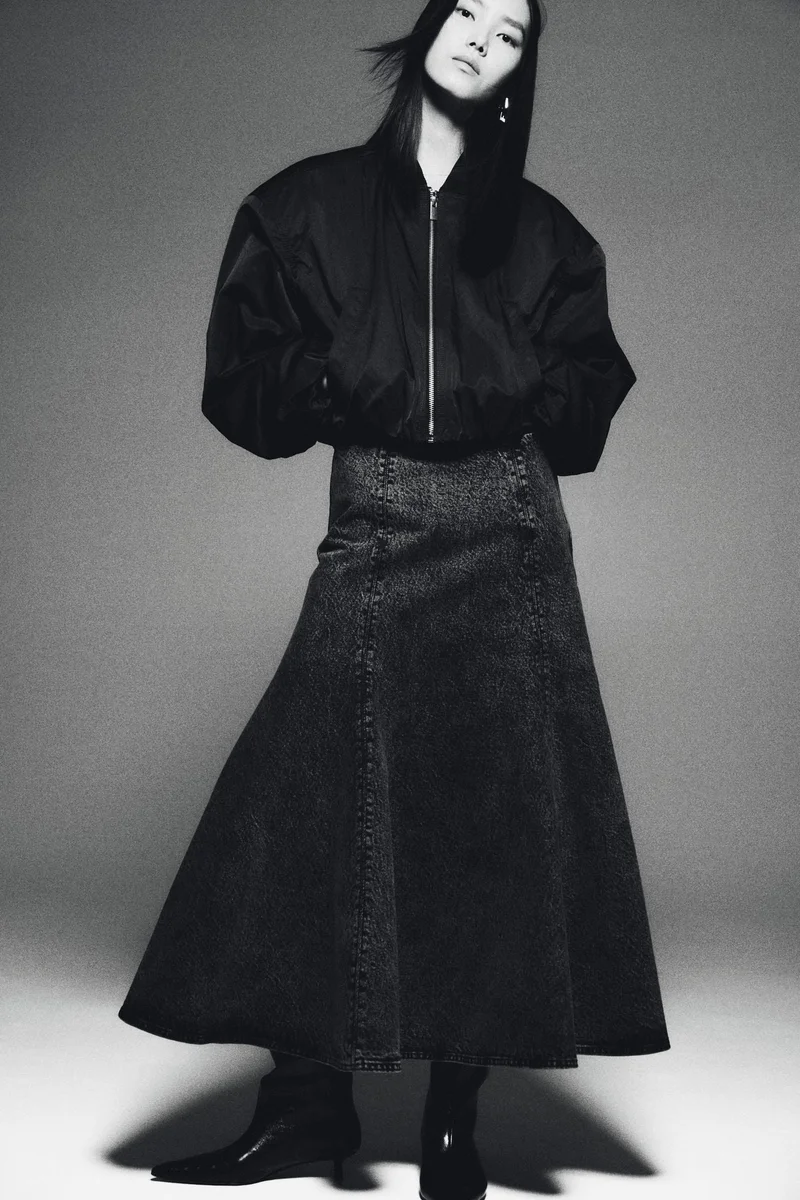 H&M  Flared denim skirt for Women | Best Price UAE