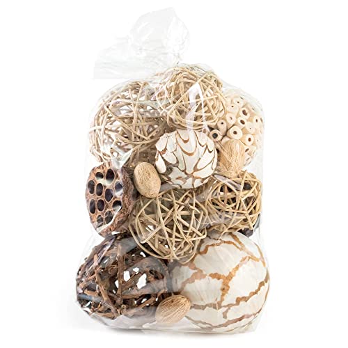 ANDALUCA Natural Tones Vase & Bowl Filler Decorative Balls (Natural Orbs) - Image 2