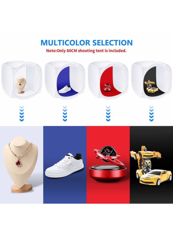 Neewer® 24x24 inch/60x60 cm Photo Studio Shooting Tent Light Cube Diffusion Soft Box Kit with 4 Colors Backdrops (Red Dark Blue Black White) for Photography - Image 5