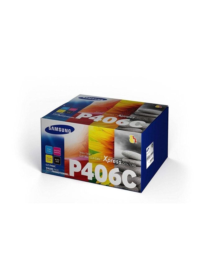 Samsung 4-Piece Xpress P406C Toner Cartridges Multicolour - Image 2