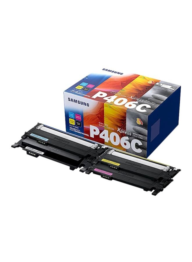 Samsung 4-Piece Xpress P406C Toner Cartridges Multicolour - Image 1