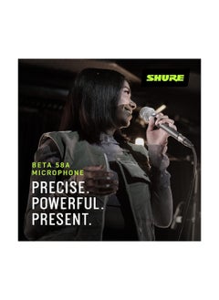 Shure Vocal Microphone - Single Element Supercardioid Dynamic Mic For Stage Studio, Includes A25D Adjustable Stand Adapter, 5/8 To 3/8 Inch Euro Thread Adapter And Storage Bag Beta 58A Silver  - Image 4