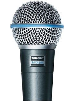 Shure Vocal Microphone - Single Element Supercardioid Dynamic Mic For Stage Studio, Includes A25D Adjustable Stand Adapter, 5/8 To 3/8 Inch Euro Thread Adapter And Storage Bag Beta 58A Silver  - Image 5
