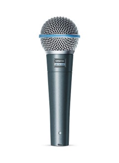Shure Vocal Microphone - Single Element Supercardioid Dynamic Mic For Stage Studio, Includes A25D Adjustable Stand Adapter, 5/8 To 3/8 Inch Euro Thread Adapter And Storage Bag Beta 58A Silver  - Image 1