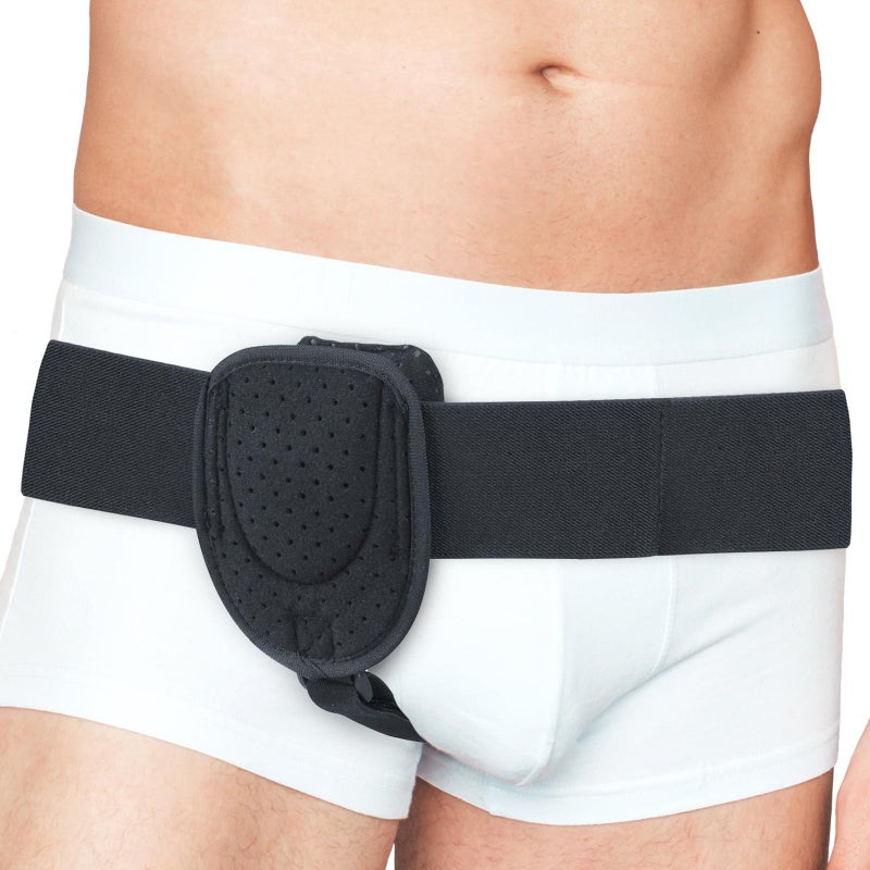 Adamson Adamson H2 Hernia Belts for Men Adjustable Inguinal Hernia Belt Left or Right Side Groin Compression Wrap with Adjustable Waist Strap Univeral Fit Discreet Under Clothing Comfortable Support