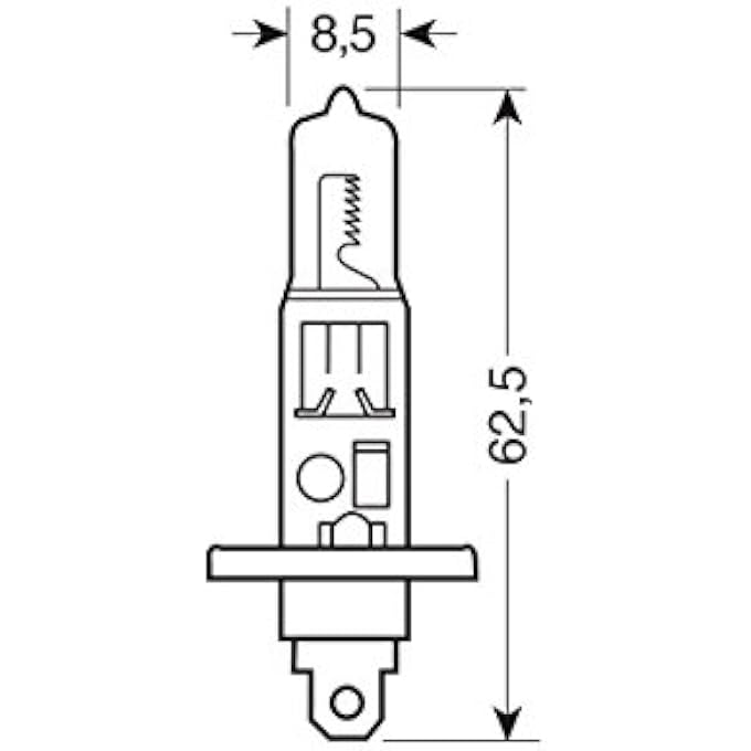 OSRAM H1 12V 55W P145S Allseason 1St - Image 3