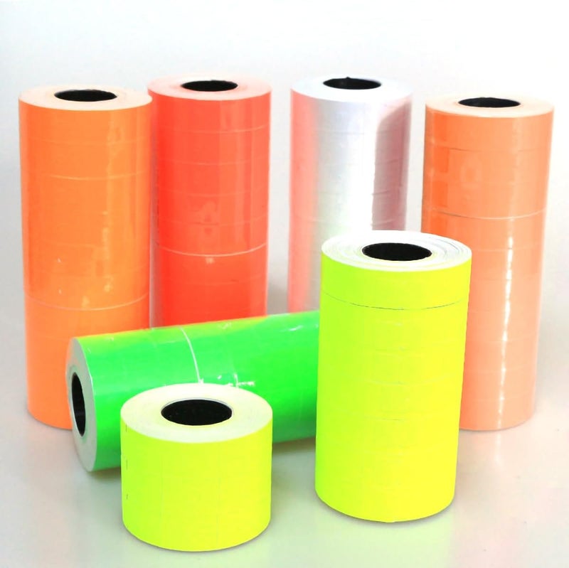 ICSTM Pricemarker Labels,10 Rolls 5000 pcs Double Line Price Label Paper for MX-6600 Price Gun Labeller,Price Gun Stickers for MX-6602/G6600/YH-689/CN-6600EOS (Red, S) - Image 3