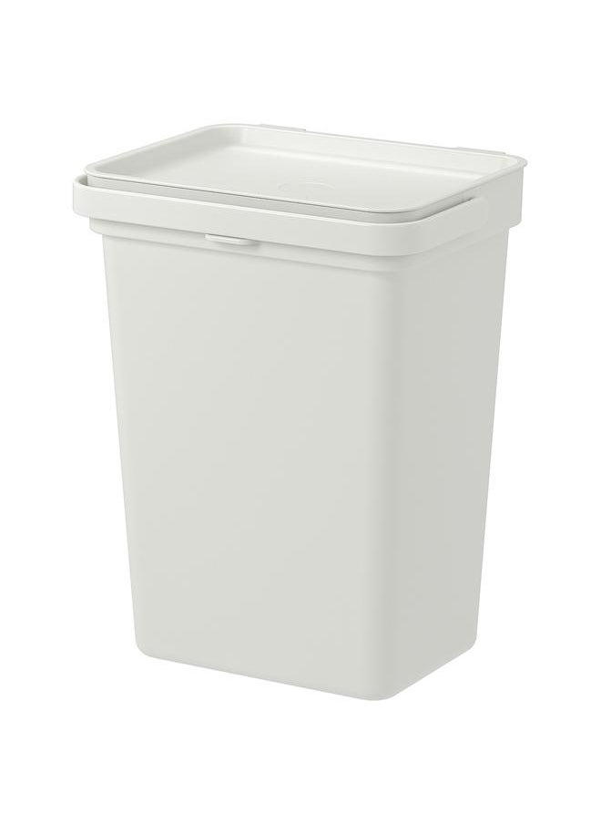 Zaboon - Bin With Lid, Light Grey, 10 L - Image 1