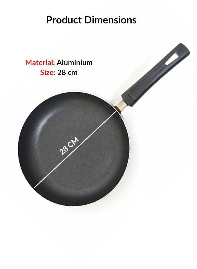 British Chef Aluminum 28cm Frypan Strong Aluminum Body With Non-Stick Coating And Safe Bakelite Handle, BC193 - Image 2
