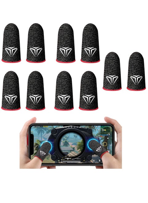 Mobile Game Controller Finger Sleeve Sets, Anti-Sweat Breathable Full Touch Screen Sensitive Shoot Aim Joysticks Set For Pubg/Knives Out/Rules Of Survival