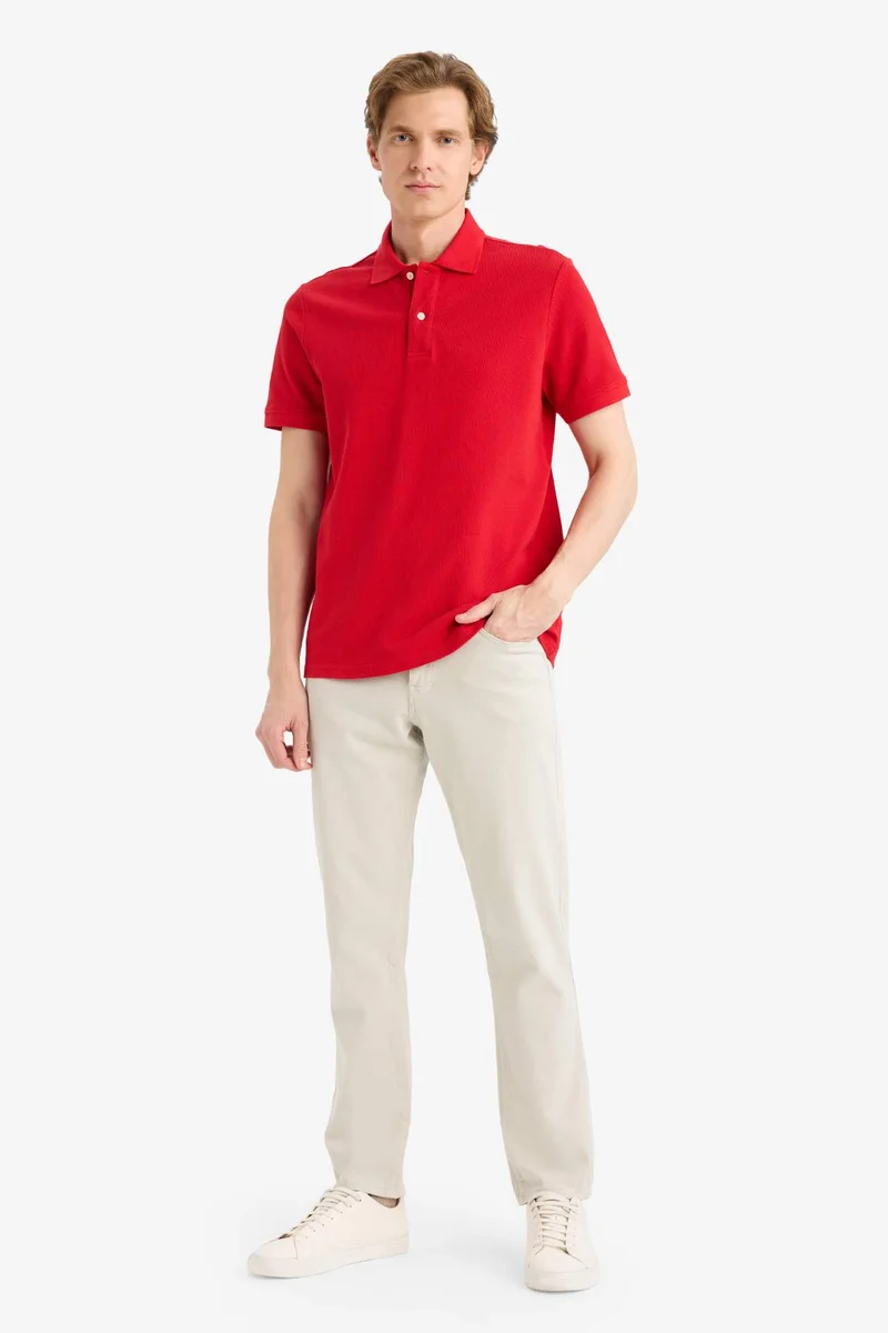 ديفاكتو Cotton Polo T-Shirt
