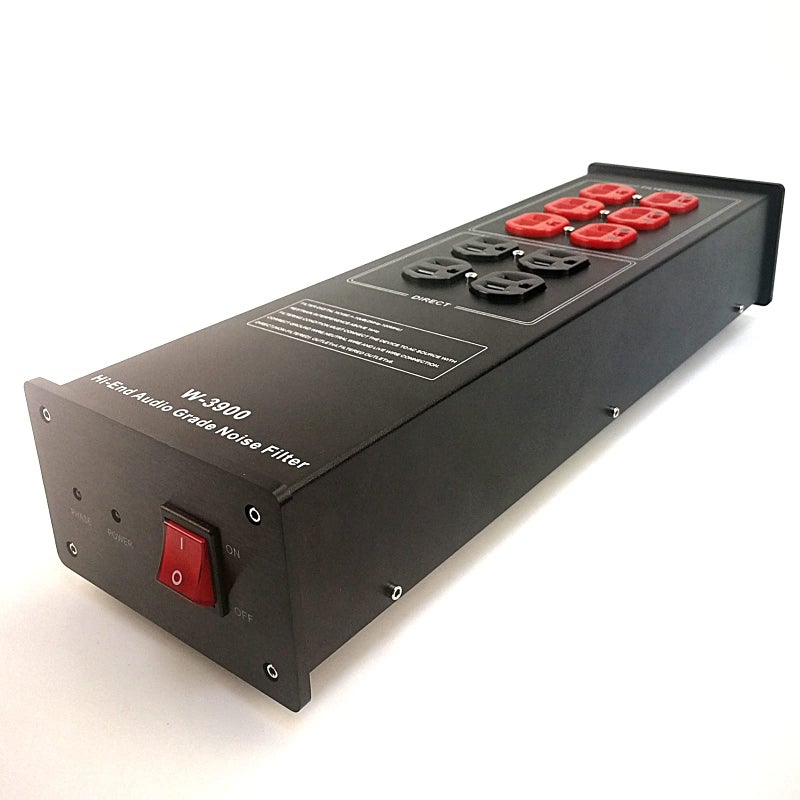 WAudio AC Power Filter Power Conditioner - WAudio AC Power Purifier with Surge Protector, Black - Image 2