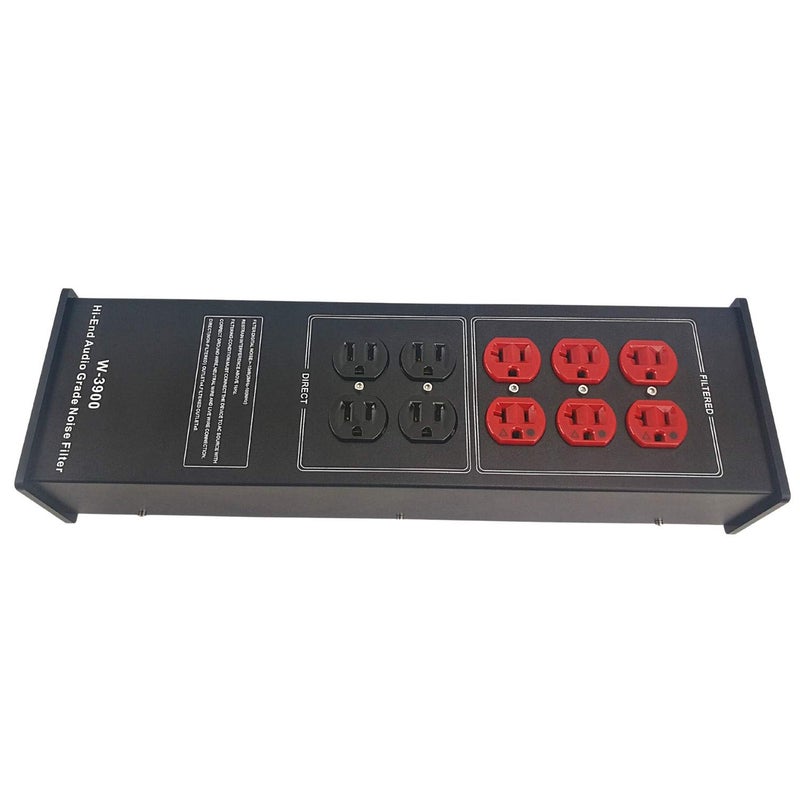 WAudio AC Power Filter Power Conditioner - WAudio AC Power Purifier with Surge Protector, Black - Image 3