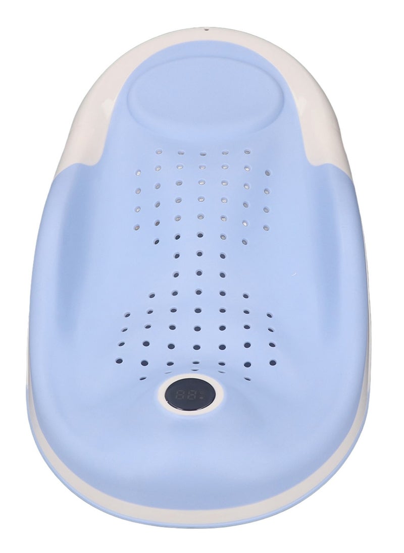 Velaurs Foldable Baby Bath Stand with Thermometer Non-slip Blue  - Image 3