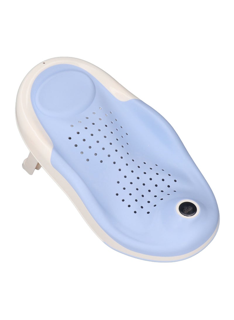 Velaurs Foldable Baby Bath Stand with Thermometer Non-slip Blue  - Image 2