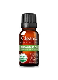 Cliganic Usda Organic Lemongrass Essential Oil 100% Pure Natural Undiluted, For Aromatherapy Diffuser | Non Gmo Verified  - Image 1