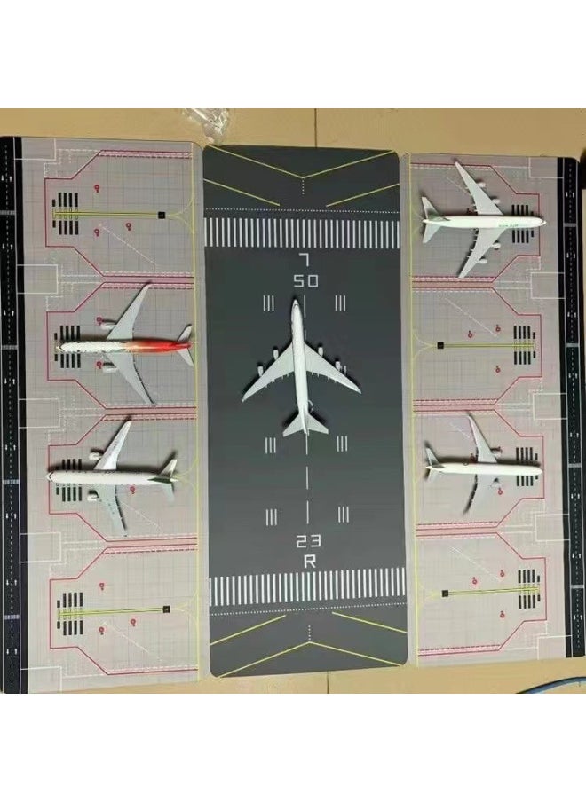 1400 Scale Realistic Airport Runway Fighter Plane Model J-20 Fighter Aircraft Assembly Line Toys-Color:Airport Runway 1 6 Stand ]  - Image 2