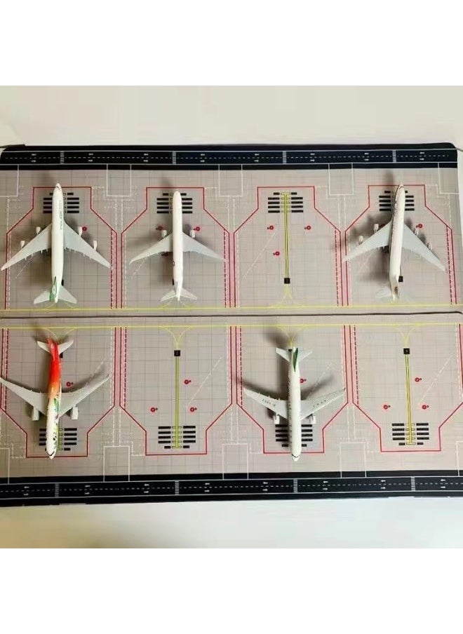 1400 Scale Realistic Airport Runway Fighter Plane Model J-20 Fighter Aircraft Assembly Line Toys-Color:Airport Runway 1 6 Stand ]  - Image 4