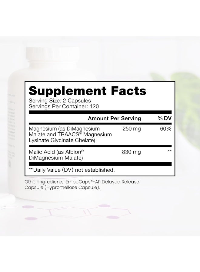 Pure Therapro Rx Optimum Magnesium - 240 Delayed Release Veg Caps - Image 2