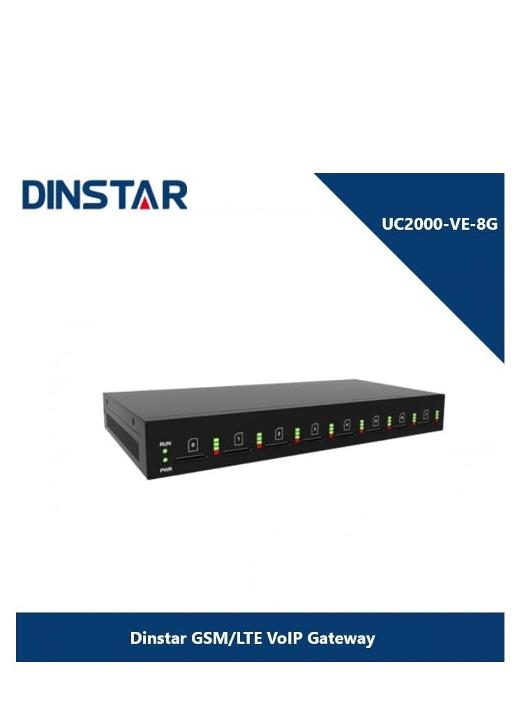 Dinstar UC2000-VE-8G 8 Port GSM VoIP Gateway - Image 2