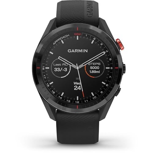 GARMIN ساعة Garmin 010-02200-00 Approach S62، ساعة GPS جولف متميزة، مع كادي افتراضي مدمج، خرائط وشاشة ملونة كاملة، سوداء - Image 5