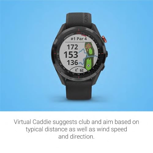 GARMIN ساعة Garmin 010-02200-00 Approach S62، ساعة GPS جولف متميزة، مع كادي افتراضي مدمج، خرائط وشاشة ملونة كاملة، سوداء - Image 4