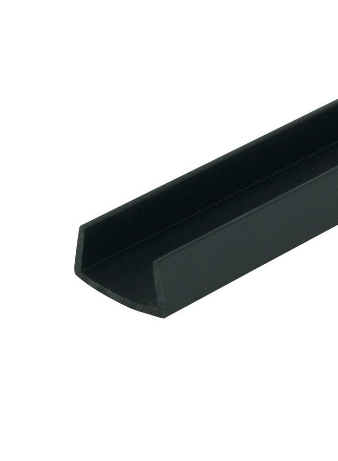 Outwater Industries | 3/4 Inch (.75'') Cabinet Door Protector Edge Guard in Black | Fits 3/4" Edge | 24 Inch (Pack of 6) - Image 1