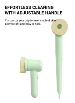 Multi-functional electric bathing brush, perfect for lazy bathing. It features back massage and scrubbing functions, with a long handle for easy use. USB rechargeable and stylish in green. - pzsku/ZB2FBE875A1D0F87AD4A3Z/45/_/1735283364/29a185c0-759a-4cd9-b77e-d9d8e01caaca