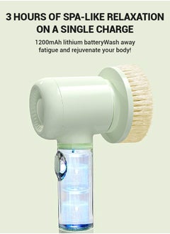 Multi-functional electric bathing brush, perfect for lazy bathing. It features back massage and scrubbing functions, with a long handle for easy use. USB rechargeable and stylish in green. - pzsku/ZB2FBE875A1D0F87AD4A3Z/45/_/1735283365/b77ce1a9-d882-4c35-9171-e646eec8ce6c