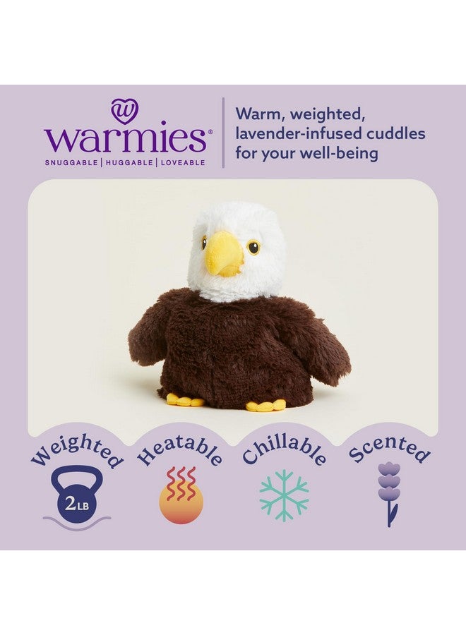 warmies Microwavable & Weighted Stuffed Animals, Eagle - Heated Stuffed Animal Plushie for Warmth & Comfort - Cute Soft Plush Toys for Adults & Children (Boys, Girls, Babies & Toddlers) - Image 2