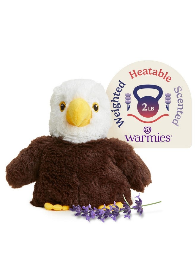 warmies Microwavable & Weighted Stuffed Animals, Eagle - Heated Stuffed Animal Plushie for Warmth & Comfort - Cute Soft Plush Toys for Adults & Children (Boys, Girls, Babies & Toddlers) - Image 1