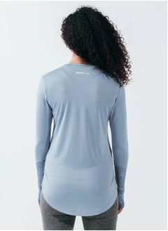 SIGMA FIT Sigma Fit FORGET ME NOT BASIC WOMEN LONG SLEEVE - M ,Color: light blue  - Image 2