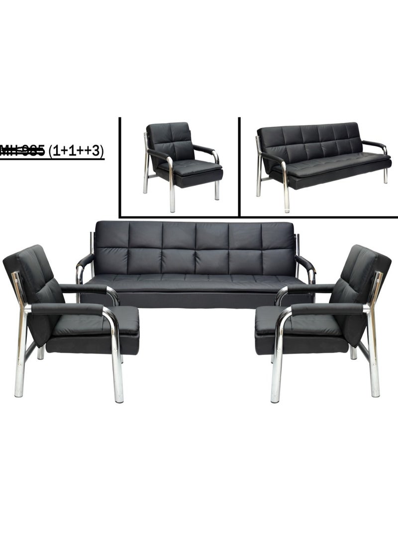 SULSHA - Office Leather Unique Sofa Set  (3+1+1) - Image 1