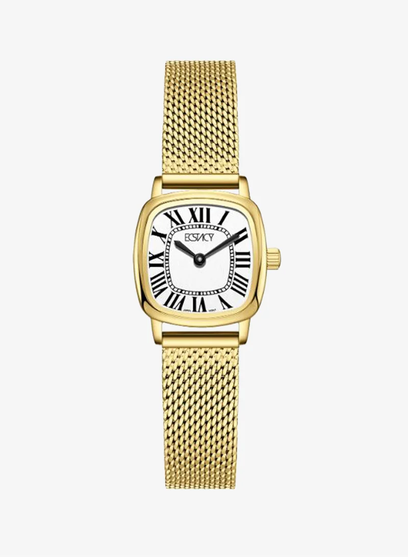 إكستاسي Women's Stainless Steel Analog Watch E25502-GMGW - 21mm mm