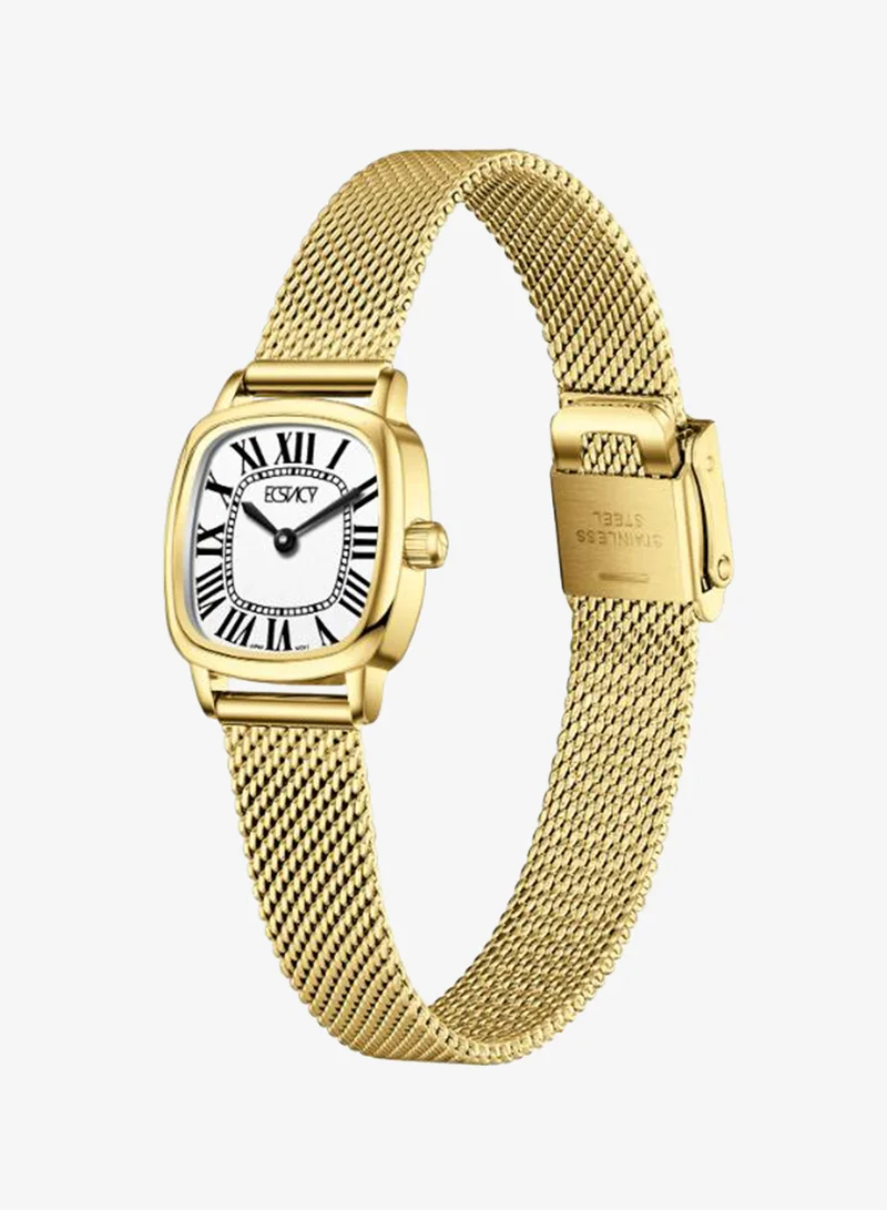 إكستاسي Women's Stainless Steel Analog Watch E25502-GMGW - 21mm mm
