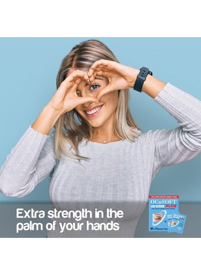 OCuSOFT - Lid Scrub Plus 35 Count Inflation Buster with 5 Extra Pads - Image 1