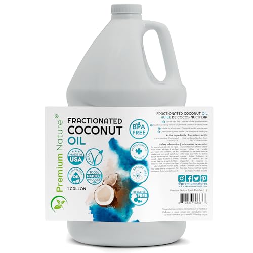 Premium Nature Fractionated Coconut Oil for Massage Cold Pressed Best Carrier for Essential Oils Mixing for Women Dry Skin Moisturizer for Body and Hair 1 Gallon Bottle Bulk Size - Image 2