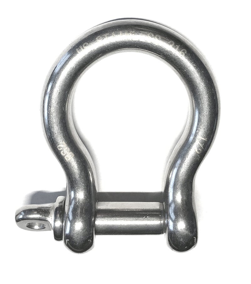 US STAINLESS Stainless Steel 316 Forged Bow Shackle 12 12mm Marine Grade