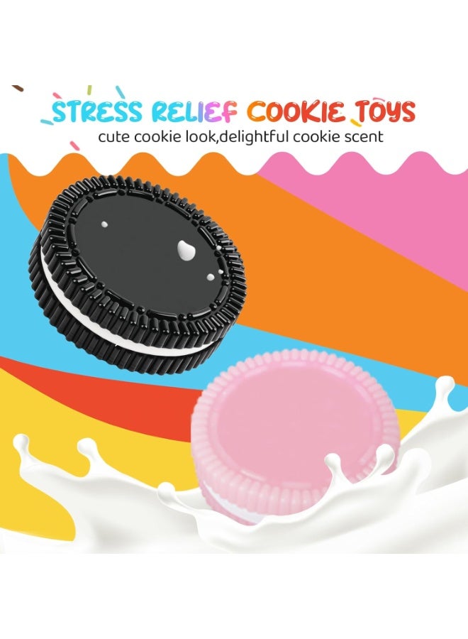 2PCS Squishy Cookies,Simulated Oreo Biscuits Squeeze Toys,Kawaii Sticky Fidget Toy,Sensory Toy,Cute Food Squishies,Desk Accessory,Stress Relief Toy,Party Favor,Gifts for  Kids and Adults - Image 5