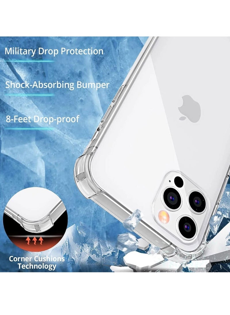 Raxoom (1+2Pcs) Compatible with iPhone 14 Pro Case Screen Protector Tempered Glass Protector Clear Transparent Cover for Apple 14 Pro Case (IPhone14 Pro) - Image 3