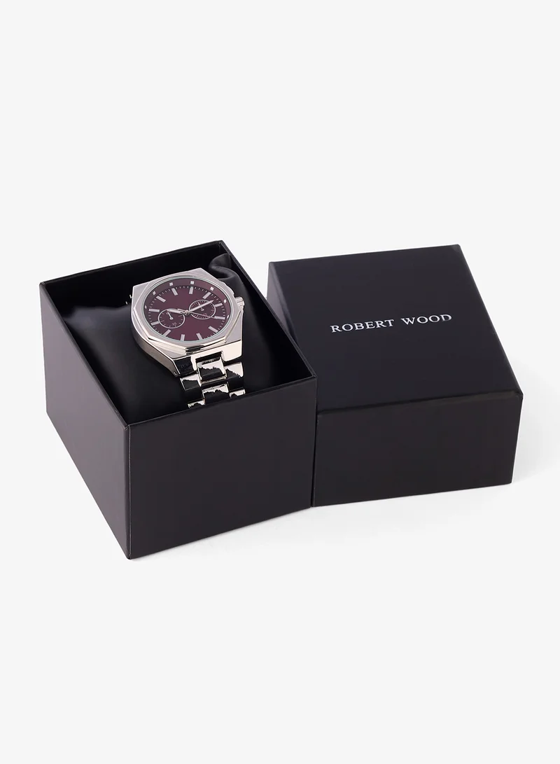 Robert Wood  Metal Strap Analogue Watch for Men | Best Price UAE