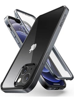 SUPCASE Unicorn Beetle Edge Pro Series Case for iPhone 13 (2021 Release) 6.1 Inch, Slim Frame Clear Protective Case with Built-in Screen Protector (Black)