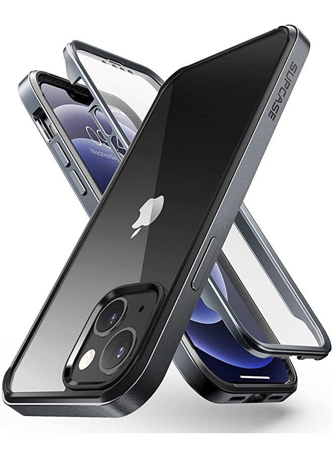 SupCase - SUPCASE Unicorn Beetle Edge Pro Series Case for iPhone 13 (2021 Release) 6.1 Inch, Slim Frame Clear Protective Case with Built-in Screen Protector (Black) - Image 1